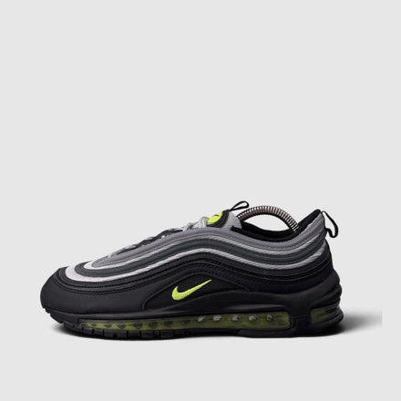 Nike Air Max 97 Neon, buty sportowe męskie w bardzo dobrym stanie rozmiar 42, boczny profil, lewa strona