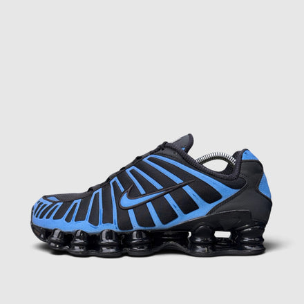 Nike Shox TL Reflective Court Blue, buty sportowe męskie w bardzo dobrym stanie rozmiar 43, boczny profil, lewa strona