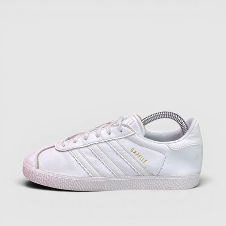 Adidas Gazelle, buty sportowe damskie w bardzo dobrym stanie rozmiar 35 1/3, boczny profil, lewa strona