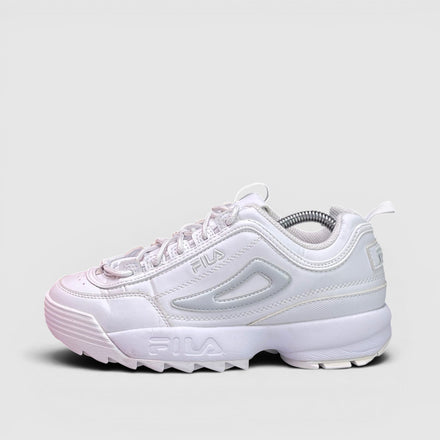 FILA Disruptor, buty sportowe damskie w bardzo dobrym stanie rozmiar 39, boczny profil, lewa strona