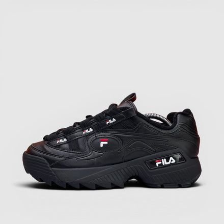 FILA Disruptor, buty sportowe damskie w bardzo dobrym stanie rozmiar 40, boczny profil, lewa strona