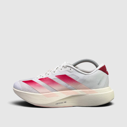 Adidas Adizero Evo, buty sportowe męskie w bardzo dobrym stanie rozmiar 41 1/3, boczny profil, lewa strona