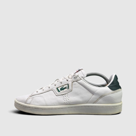 Lacoste Masters Classic, buty sportowe męskie w bardzo dobrym stanie rozmiar 43, boczny profil, lewa strona
