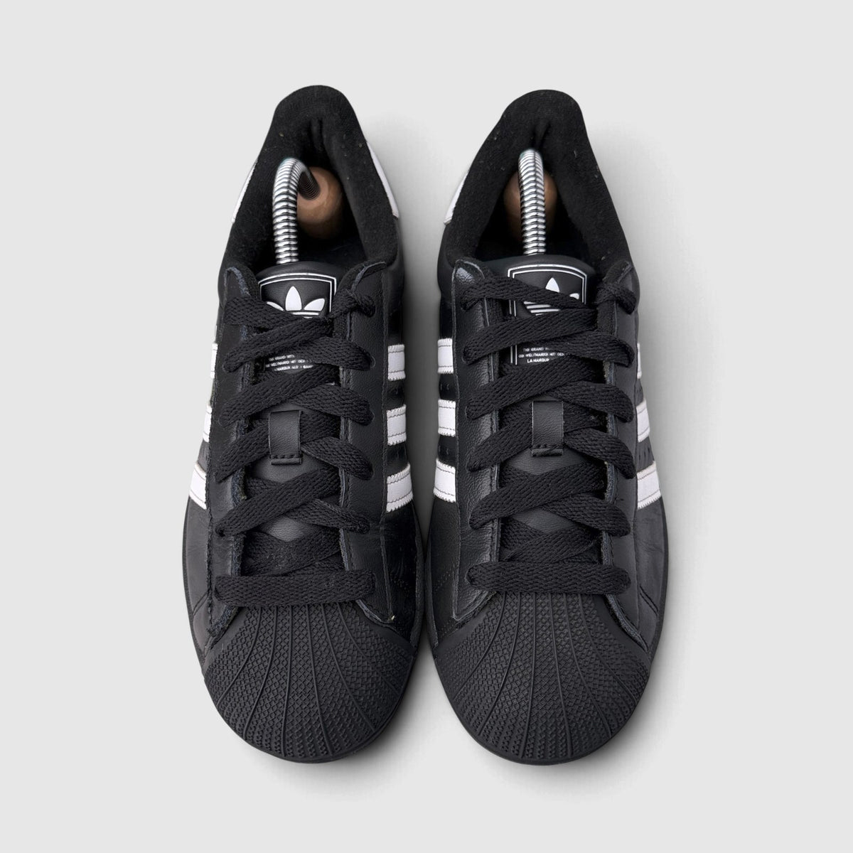Adidas Superstar II Black White, buty sportowe damskie w bardzo dobrym stanie rozmiar 38, widok z góry