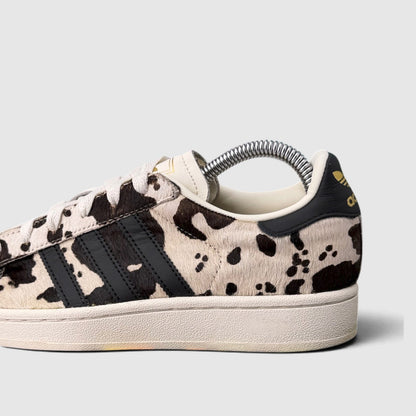 Adidas Superstar II Cow Print, buty sportowe damskie w bardzo dobrym stanie rozmiar 36, boczny profil, lewa strona