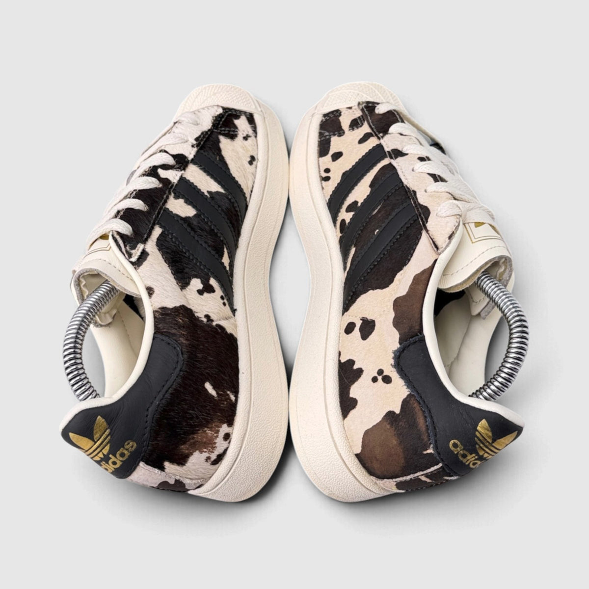 Adidas Superstar II Cow Print, buty sportowe damskie w bardzo dobrym stanie rozmiar 36, widok z góry