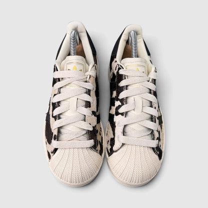 Adidas Superstar II Cow Print, buty sportowe damskie w bardzo dobrym stanie rozmiar 36, widok z przodu