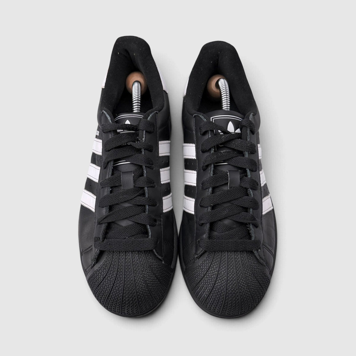 Adidas Superstar II Black White, buty sportowe damskie w bardzo dobrym stanie rozmiar 40, widok z góry