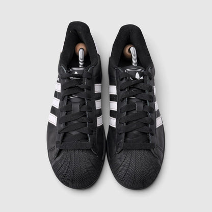 Adidas Superstar II Black White, buty sportowe damskie w bardzo dobrym stanie rozmiar 40, widok z góry