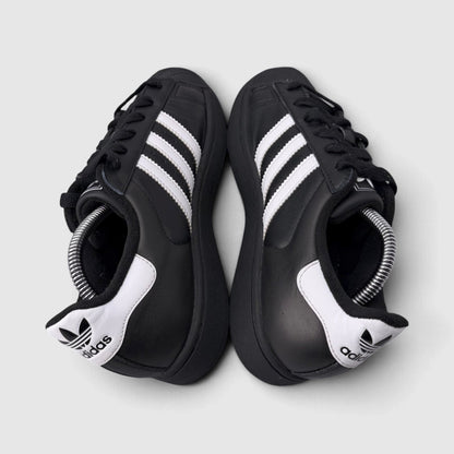 Adidas Superstar II Black White, buty sportowe damskie w bardzo dobrym stanie rozmiar 38, widok z góry