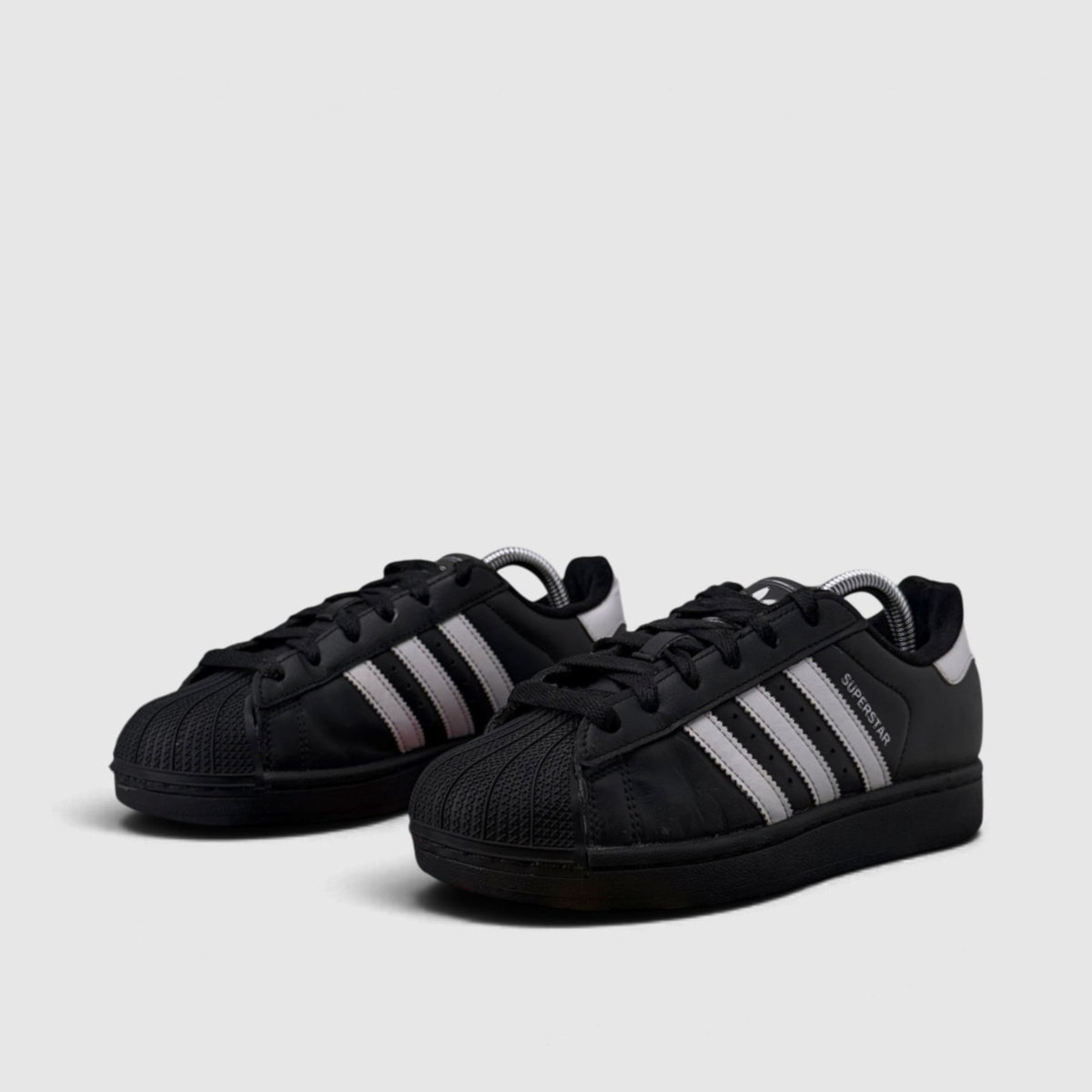 Adidas Superstar II Black White, buty sportowe damskie w bardzo dobrym stanie rozmiar 37 1/3, para butów