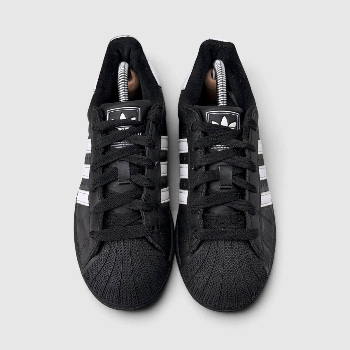 Adidas Superstar II Black White, buty sportowe damskie w bardzo dobrym stanie rozmiar 37 1/3, widok z góry