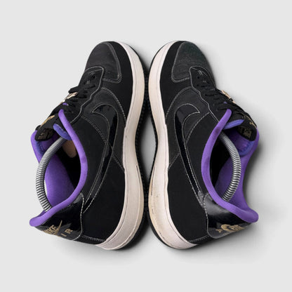 Nike Air Force 1 Low World Champ - Lakers, buty sportowe męskie w bardzo dobrym stanie rozmiar 45.5, widok z góry