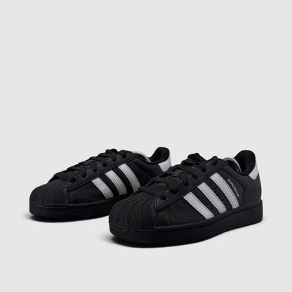 Adidas Superstar II Black White, buty sportowe damskie w bardzo dobrym stanie rozmiar 39 1/3, para butów