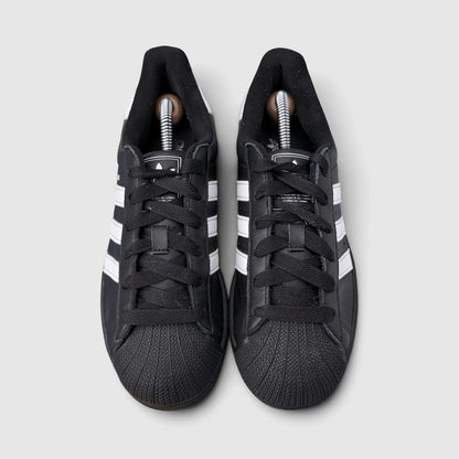Adidas Superstar II Black White, buty sportowe damskie w bardzo dobrym stanie rozmiar 39 1/3, widok z góry