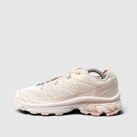 Salomon XT-6 Vanilla Ice / Almond Milk, trekkingi damskie w bardzo dobrym stanie rozmiar 38 2/3, boczny profil, lewa strona