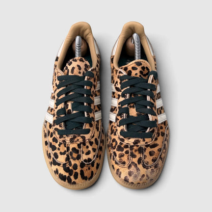 Adidas Samba Leopard Magic, buty sportowe damskie w bardzo dobrym stanie rozmiar 39 1/3, widok z góry