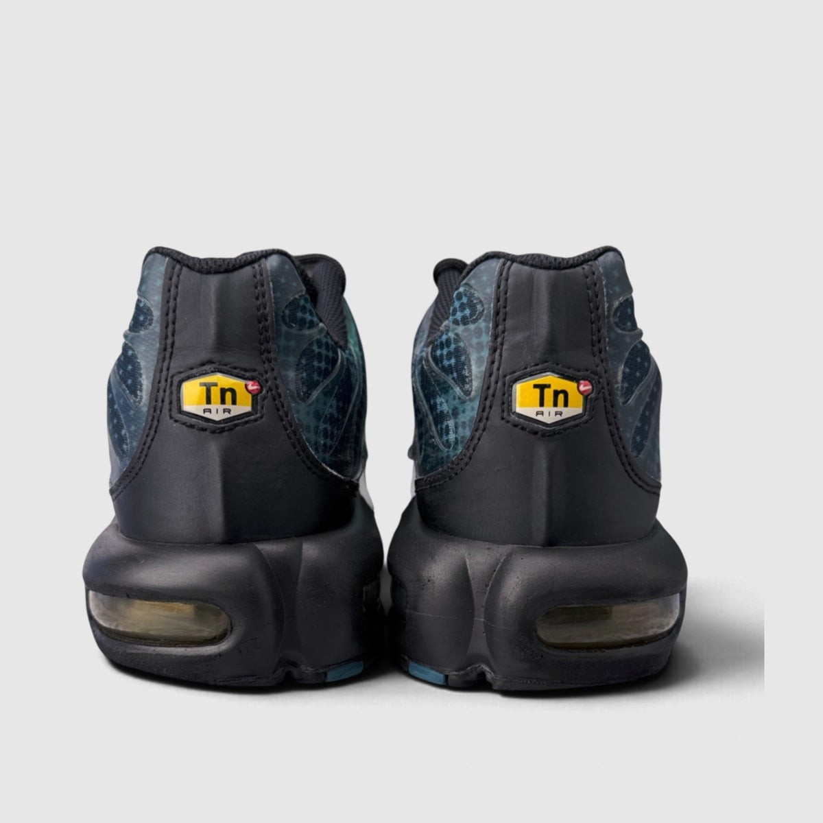 Nike Air Max Plus Black Dusty Cactus, buty sportowe męskie w dobrym stanie rozmiar 42.5, widok z tyłu