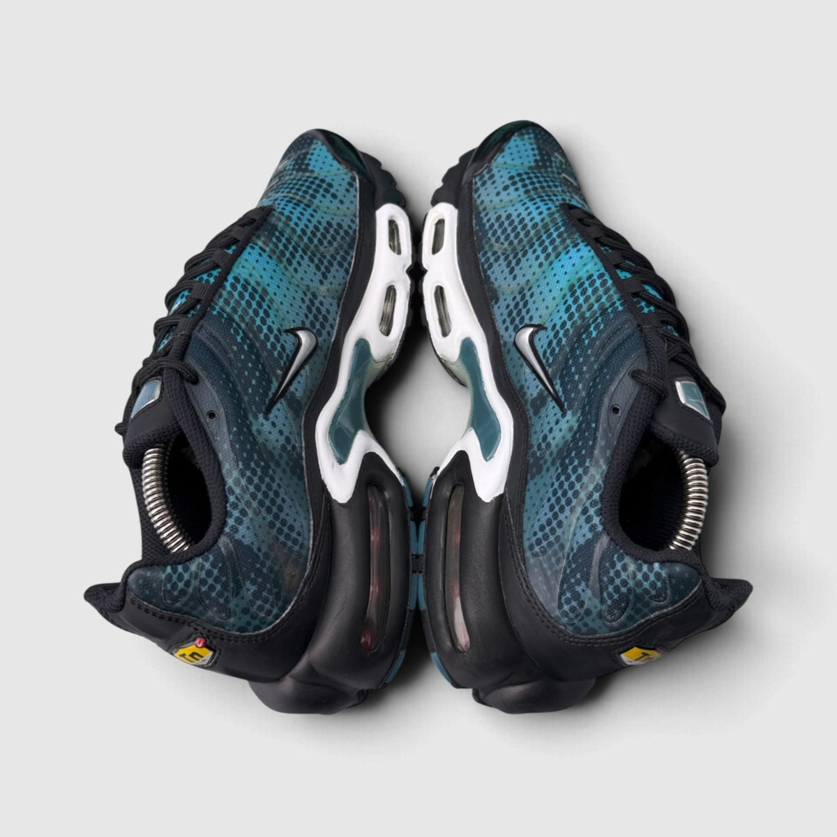 Nike Air Max Plus Black Dusty Cactus, buty sportowe męskie w dobrym stanie rozmiar 42.5, widok z góry