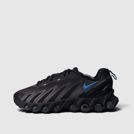 Nike Air Max DN8 Black University Blue, buty sportowe męskie w bardzo dobrym stanie rozmiar 43, boczny profil, lewa strona