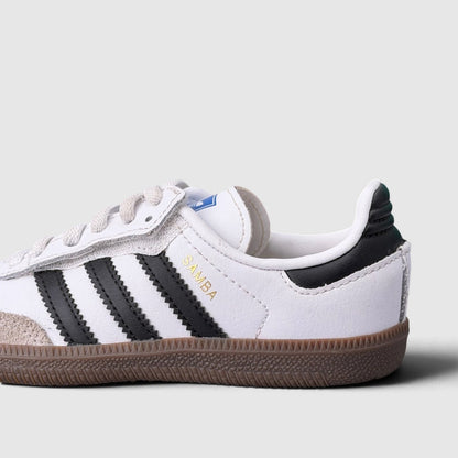 Adidas Samba OG Comfort Closure Elastic Lace Kids, buty sportowe dziecięce w bardzo dobrym stanie rozmiar 28, detal