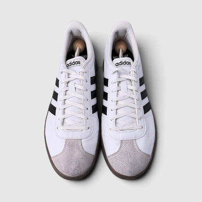 Adidas VL Court Base White Black, buty sportowe męskie w bardzo dobrym stanie rozmiar 46, widok z góry