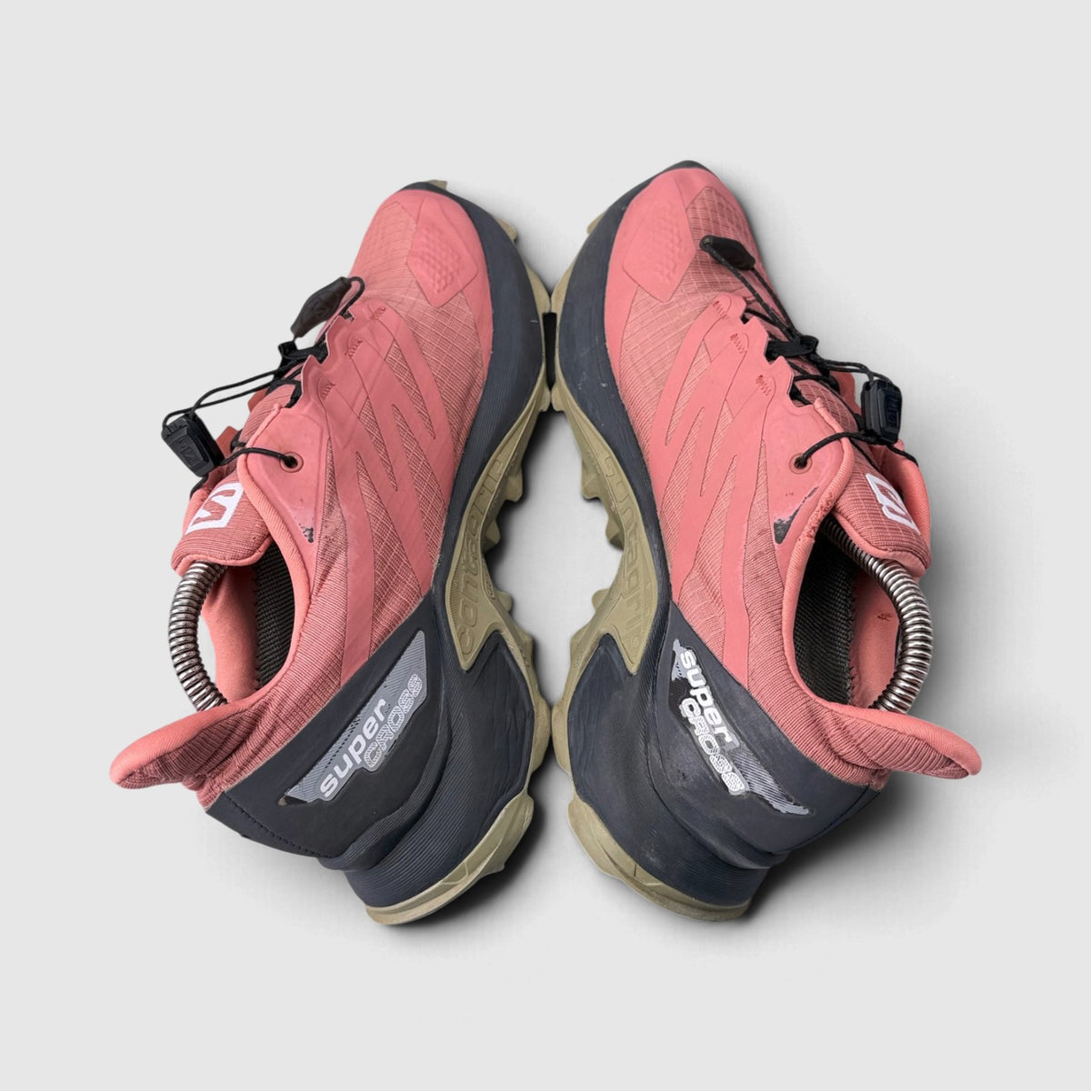 Salomon Supercross GTX, trekkingi damskie w bardzo dobrym stanie rozmiar 40.5, widok z góry