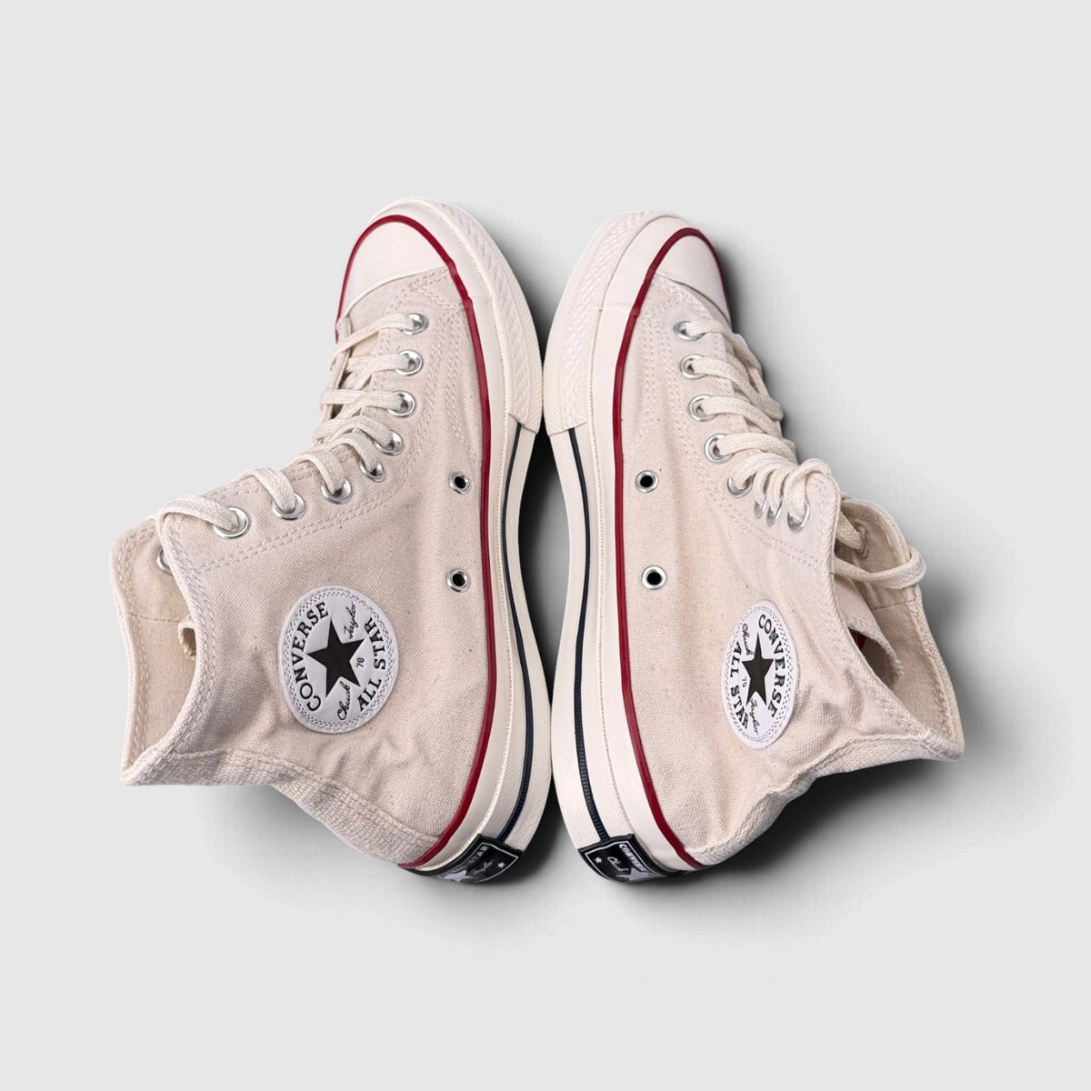 Converse Chuck Taylor All Star High Top Parchment, buty sportowe damskie w bardzo dobrym stanie rozmiar 39.5, widok z góry