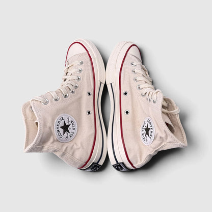 Converse Chuck Taylor All Star High Top Parchment, buty sportowe damskie w bardzo dobrym stanie rozmiar 39.5, widok z góry