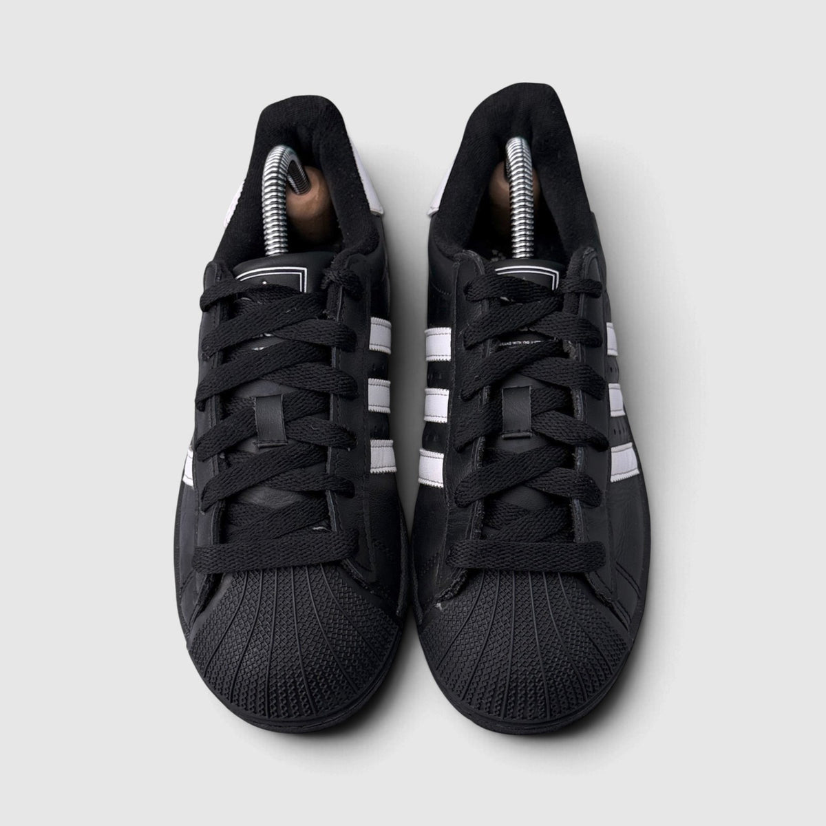 Adidas Superstar II Black White, buty sportowe damskie w bardzo dobrym stanie rozmiar 37 1/3, widok z przodu