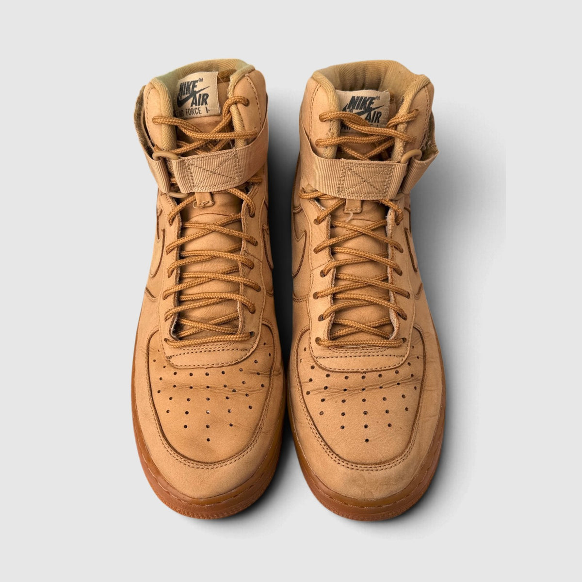 Nike Air Force 1 High Flax, buty sportowe męskie w bardzo dobrym stanie rozmiar 44, widok z góry