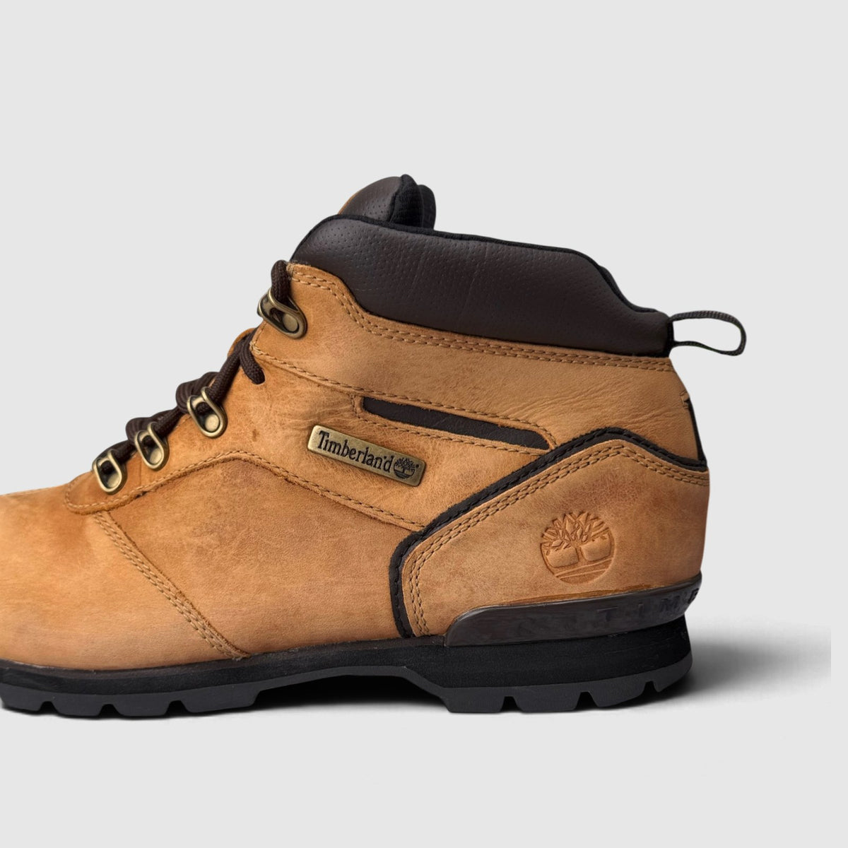 Timberland SplitRock 2, śniegowce męskie w bardzo dobrym stanie rozmiar 45, zewnętrzny panel prawego buta