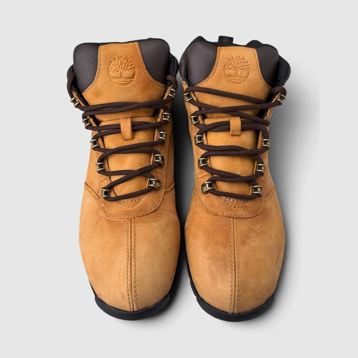 Timberland SplitRock 2, śniegowce męskie w bardzo dobrym stanie rozmiar 45, widok z góry na wewnętrzną stronę butów