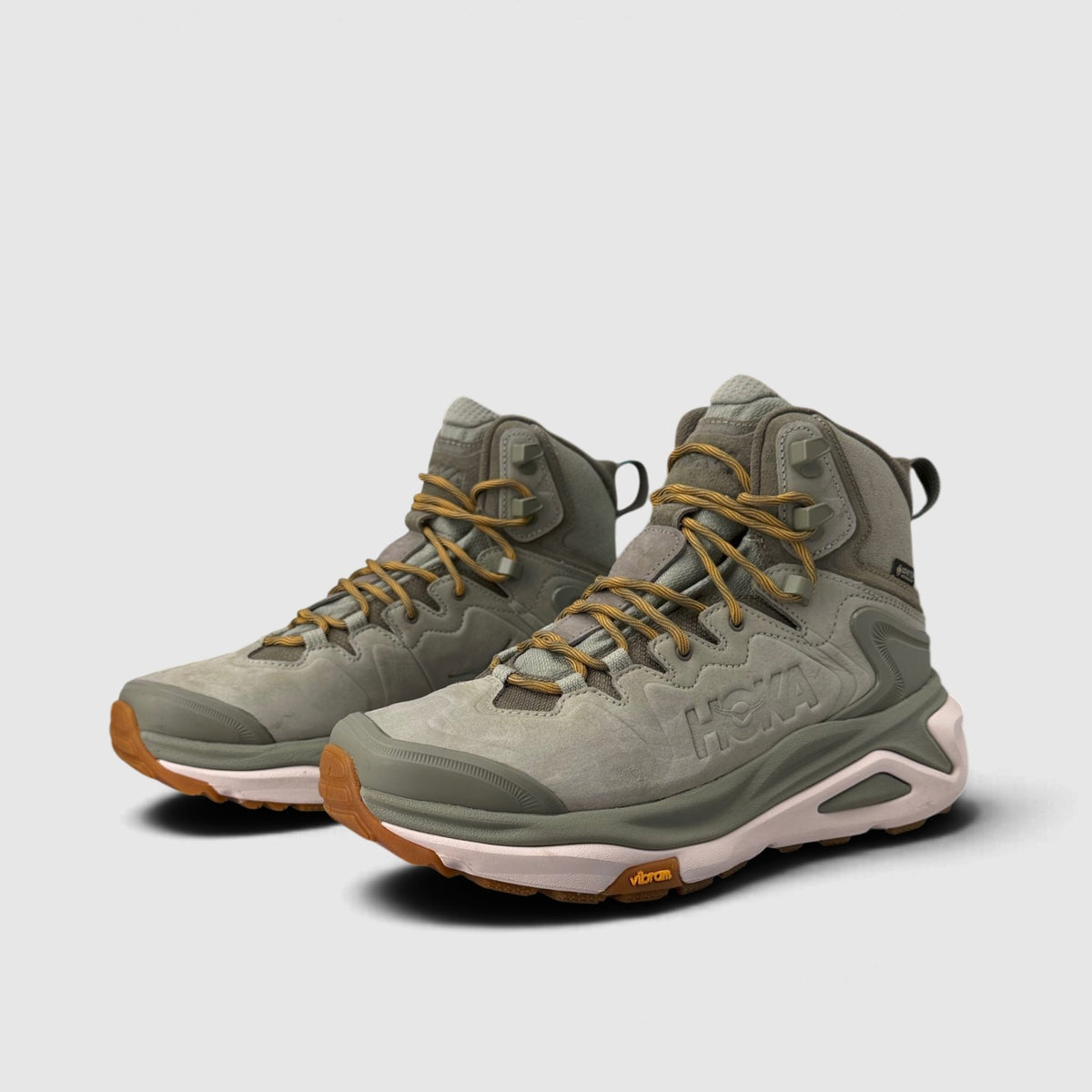 Hoka Kaha 3 GTX Sea Moss / Oat Milk, śniegowce męskie w bardzo dobrym stanie rozmiar 44, para butów