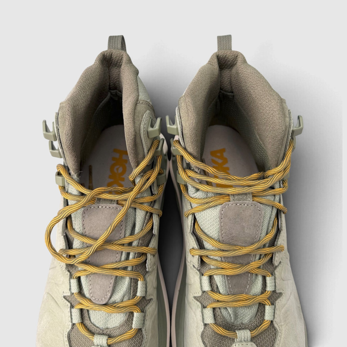 Hoka Kaha 3 GTX Sea Moss / Oat Milk, śniegowce męskie w bardzo dobrym stanie rozmiar 44, wkładka