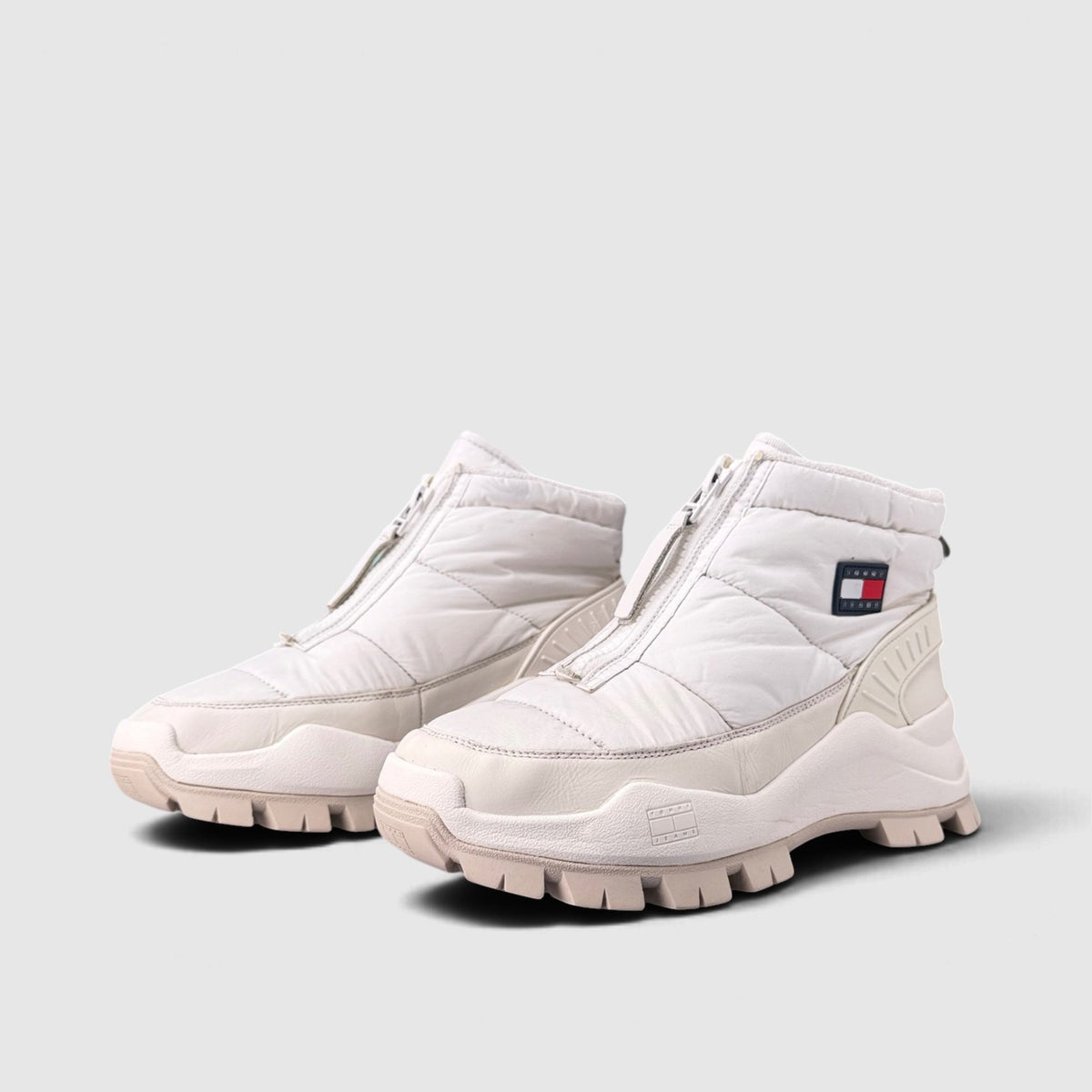 Tommy Hilfiger Tjw Hybrid Boot Zip Up, śniegowce damskie w bardzo dobrym stanie rozmiar 41, para butów