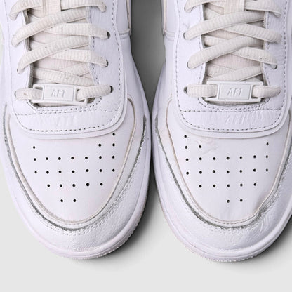 Nike Air Force 1 Low Shadow Triple White, buty sportowe damskie w bardzo dobrym stanie rozmiar 41, widok z przodu