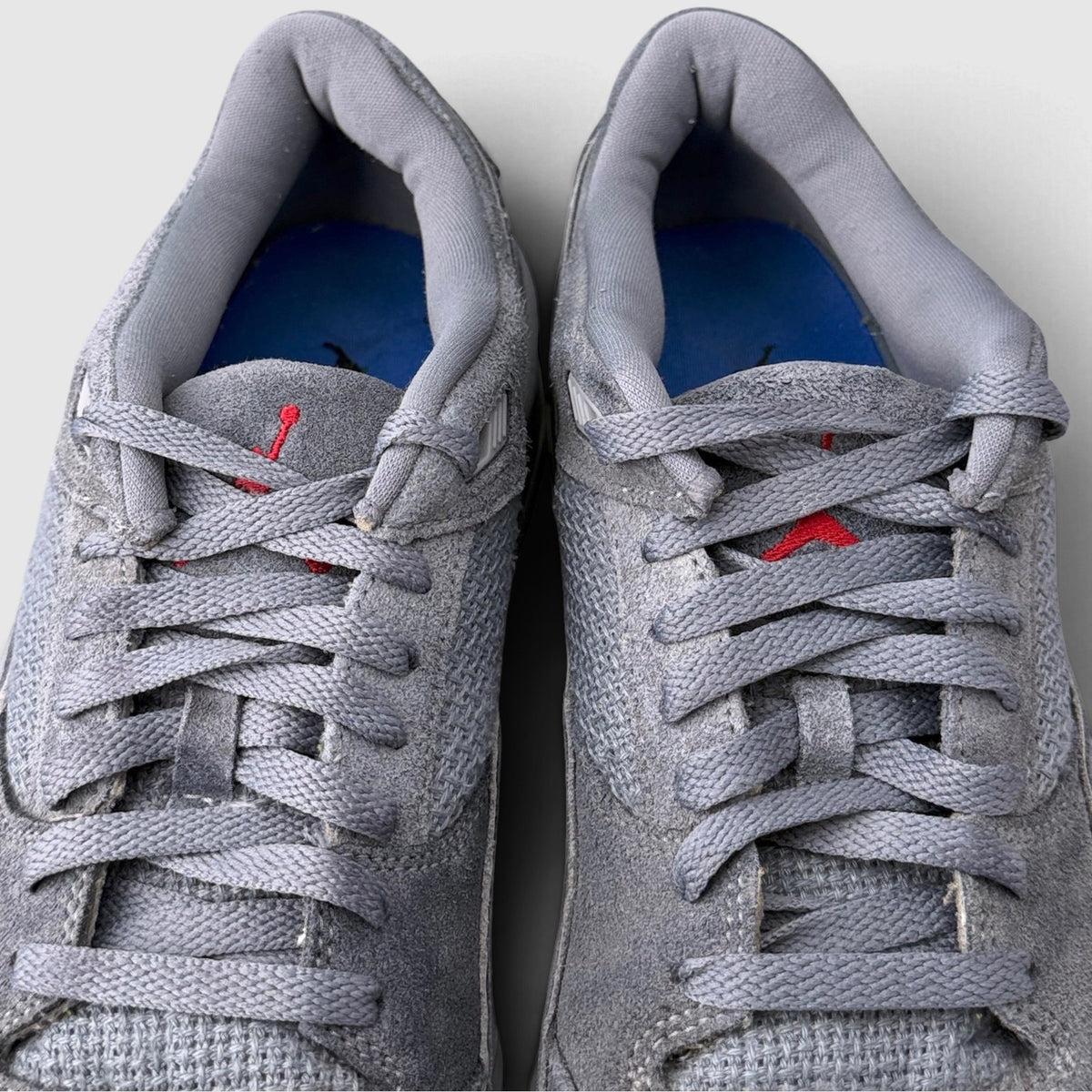 Nike Air Jordan Flight Court Cool Grey, buty sportowe męskie w bardzo dobrym stanie rozmiar 44, wewnętrzny panel lewego buta