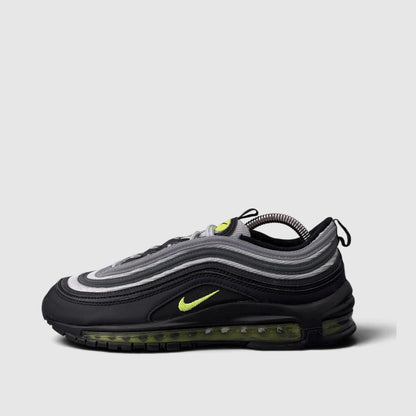 Nike Air Max 97 Neon, buty sportowe męskie w bardzo dobrym stanie rozmiar 42, boczny profil, lewa strona