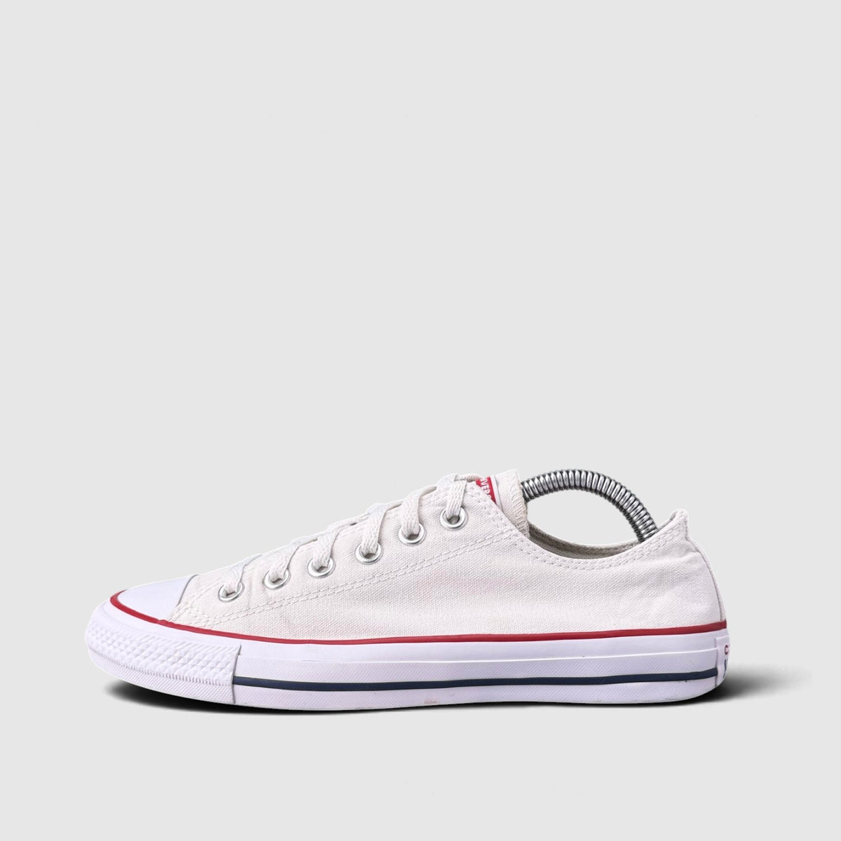 Converse Chuck Taylor All Star Optical White, buty sportowe damskie w bardzo dobrym stanie rozmiar 39, boczny profil, lewa strona