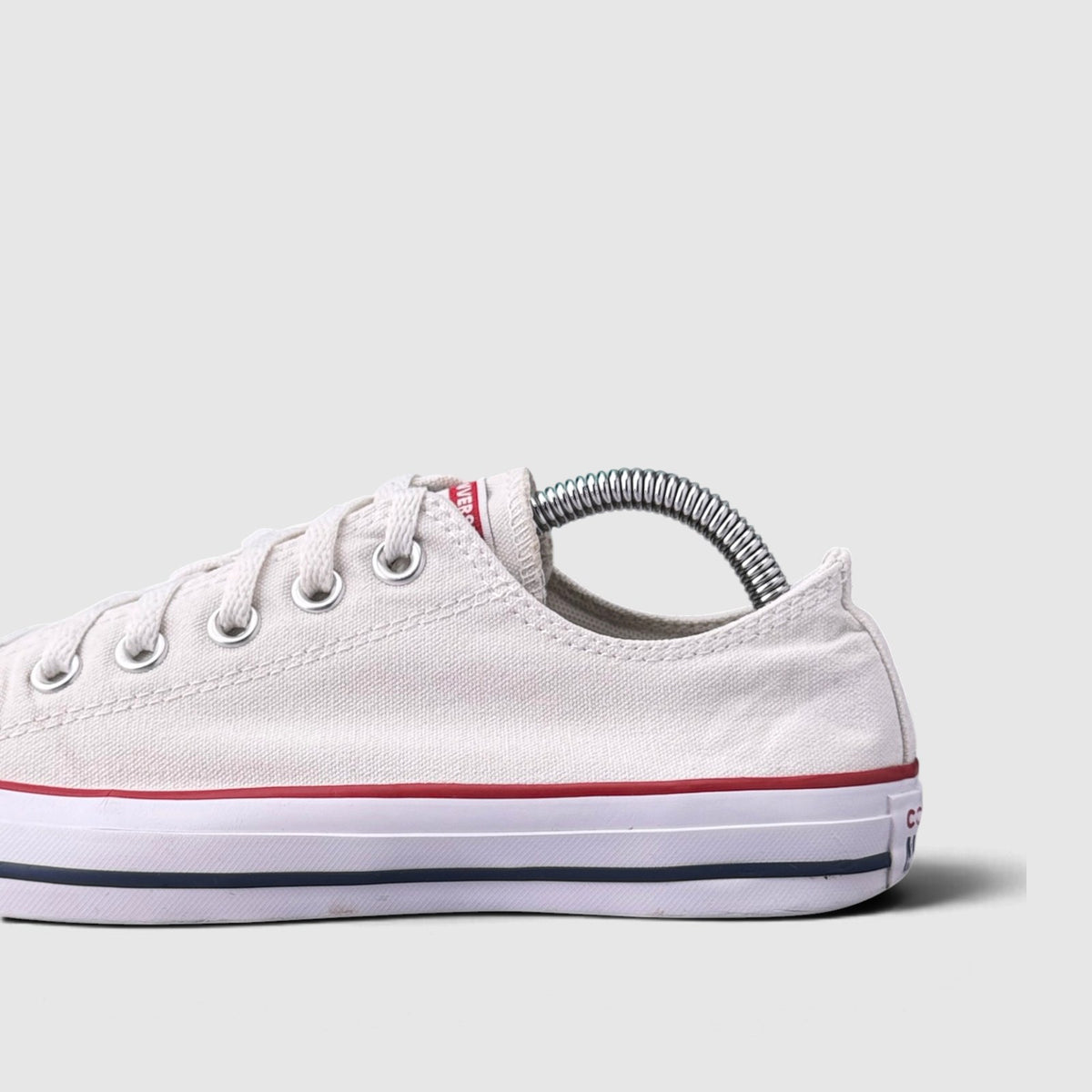 Converse Chuck Taylor All Star Optical White, buty sportowe damskie w bardzo dobrym stanie rozmiar 39, boczny profil, lewa strona