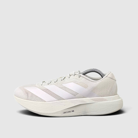 Adidas Adizero Evo SL, buty sportowe damskie w bardzo dobrym stanie rozmiar 38 2/3, boczny profil, lewa strona