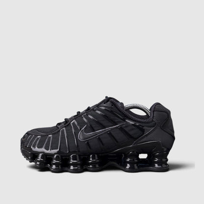 Nike Shox TL Triple Black, buty sportowe damskie w bardzo dobrym stanie rozmiar 38, boczny profil, lewa strona