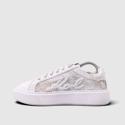 Karl Lagerfeld Sneakers, buty sportowe damskie w bardzo dobrym stanie rozmiar 37, boczny profil, lewa strona