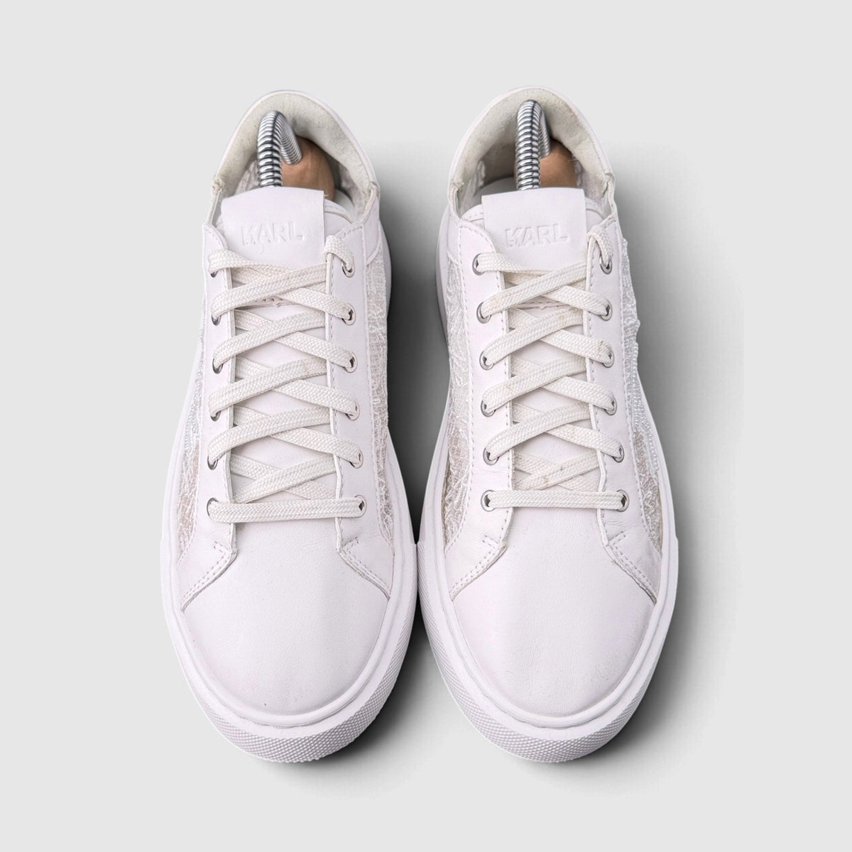 Karl Lagerfeld Sneakers, buty sportowe damskie w bardzo dobrym stanie rozmiar 37, widok z przodu