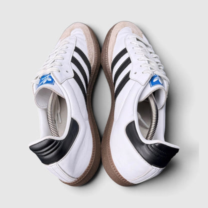 Adidas Samba OG White Black Gum, buty sportowe męskie w bardzo dobrym stanie rozmiar 45 1/3, widok z góry
