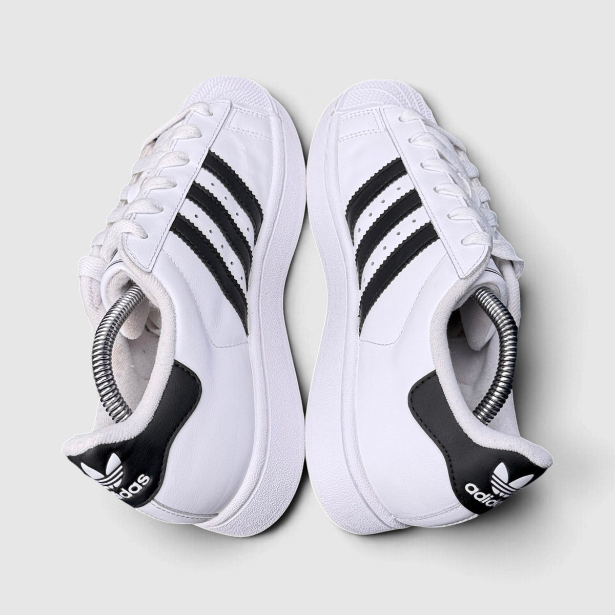 Adidas Superstar II Cloud White Black, buty sportowe damskie w bardzo dobrym stanie rozmiar 38, widok z góry