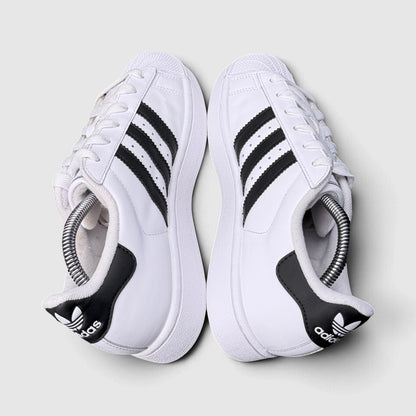 Adidas Superstar II Cloud White Black, buty sportowe damskie w bardzo dobrym stanie rozmiar 38, widok z góry