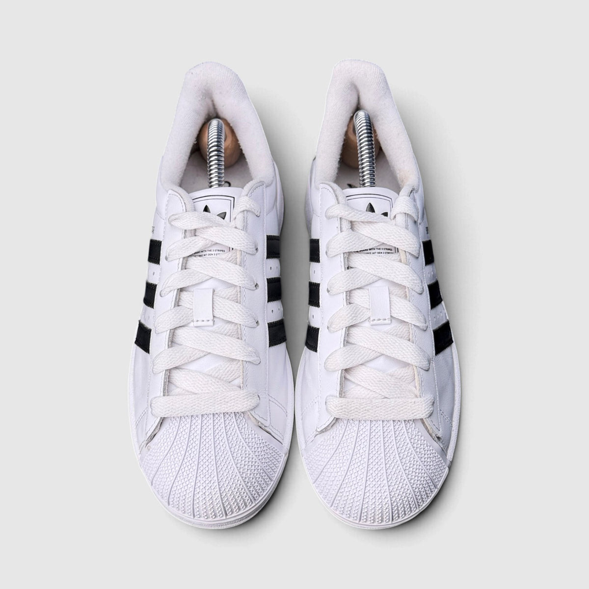 Adidas Superstar II Cloud White Black, buty sportowe damskie w bardzo dobrym stanie rozmiar 38, widok z góry