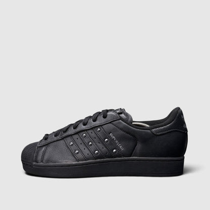 Adidas Superstar II, buty sportowe męskie w bardzo dobrym stanie rozmiar 44 2/3, boczny profil, lewa strona